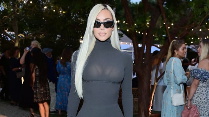 Kim Kardashian attends the TIAH 4th Annual Fundraiser at Private Residence on August 27, 2022 in Los Angeles, California.